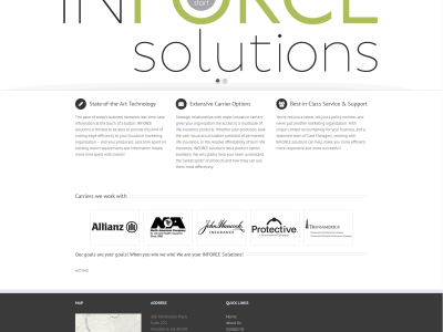 InforceSolutions<hr>responsive design<br>wordpress