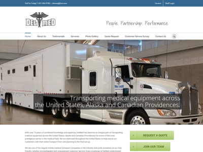 DelMed Inc. <hr>responsive design<br>wordpress