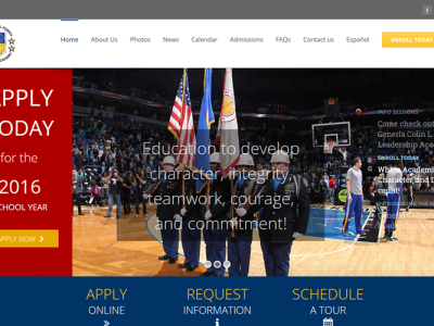 General Colin L. Powell Leadership Academy<hr>responsive design<br>wordpress