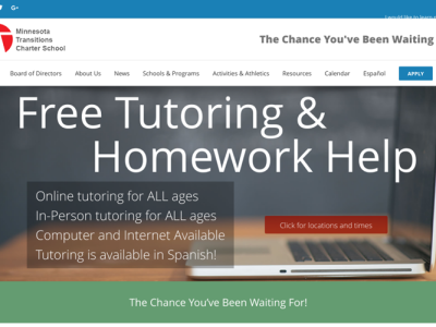 MTS Charter Schools<hr>responsive design<br>wordpress